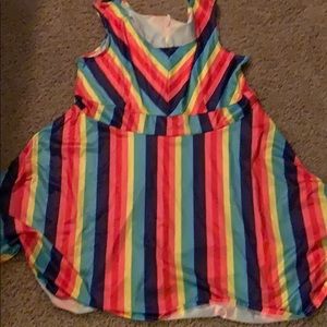 3xL plus size rainbow dress